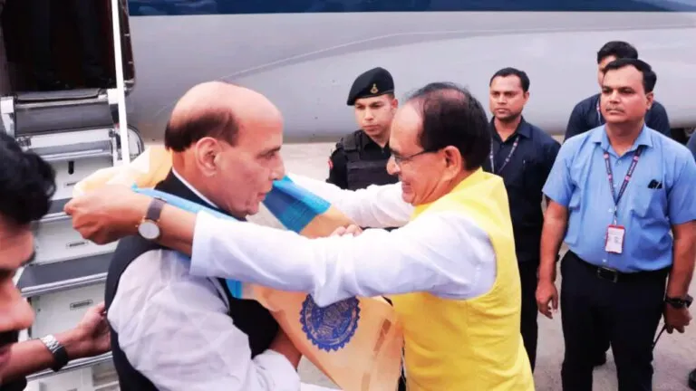 Union Defense Minister Rajnath Singh will come to Madhya Pradesh today, will be received by CM Shivraj