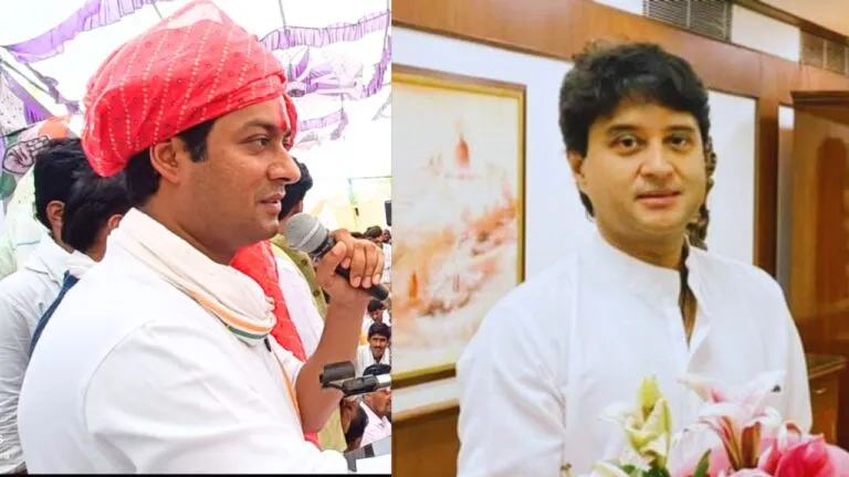 क्या सिंधिया के गढ़ में दिग्विजय सिंह के बेटे जयवर्धन सिंह कर रहे हैं सेंधमारी, जानें पूरी कहानी jaivardhan singh attacked Jyotiraditya Scindhia, MP News, GUna