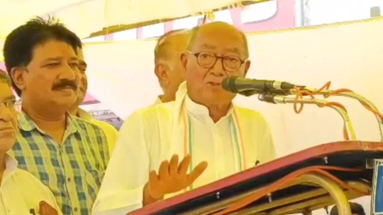 कांग्रेस का हल्ला बोल, दिग्विजय सिंह बोले- सरकार आई तो करवाएंगे शिवराज और मंत्रियों की भ्रष्टाचार की जांच mp election 2023 mp politics mp news update mp breaking news digvijay singh union minister jyotiraditya sindhiya