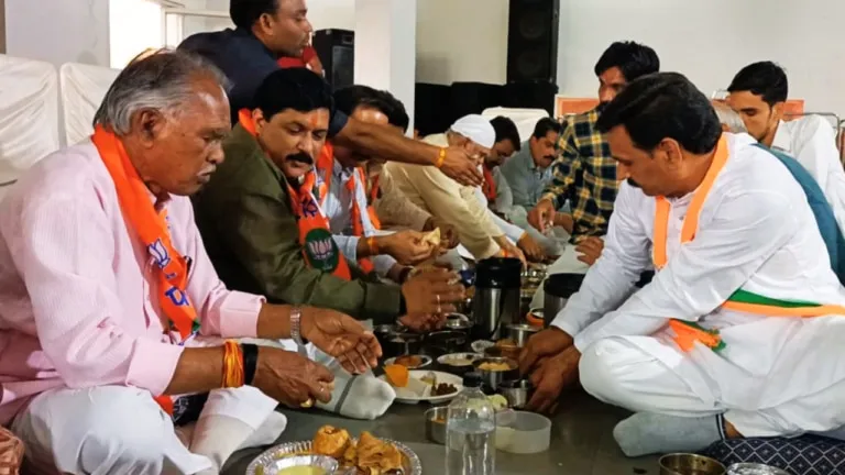 BJP's tiffin politics, will it be able to overcome the displeasure of the workers? guna, guna news, kp yadav
