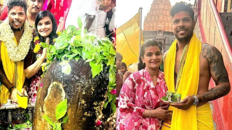 Ujjain: सावन से ऐन पहले टीम इंडिया के खिलाड़ी उमेश यादव पत्नी संग भगवान महाकाल की शरण में mp, mp news, mahakal news, ujjain, mahakaleshwar