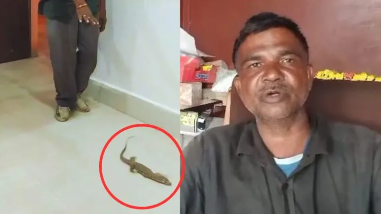 man left the poisonous creature Gohra in government office, ashoknagar news