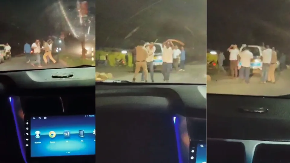 Liquor mafia in Bhopal beat police constable with sticks, video viral