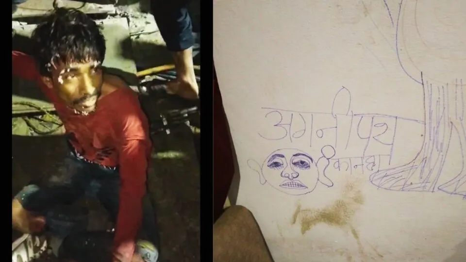 Indore News: The thief turned out to be a fan of Big B, used to make this painting on the wall, this is how it was revealed