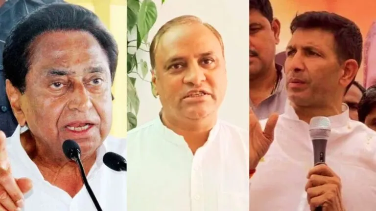 कमलनाथ ने कहा- सर से पांव तक घोटालों में घिरी शिवराज सरकार, जीतू, अरुण यादव ने गिनाए घोटाले A tweet created a ruckus in Madhya Pradesh, FIR on Priyanka Gandhi in 3 cities, know everything related to this controversy Acharya Pramod CONGRESS Arun yadav jitu patwari sovha ojha Priyanka Gandhi Kamal Nath MP News Priyanka Gandhi Kamal Nath Acharya