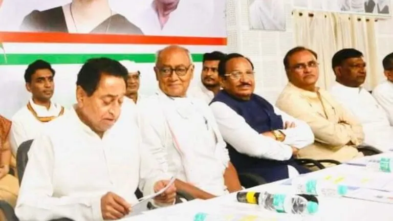 kamalnath with digvijaya and kantilal bhuria, mp news, politics