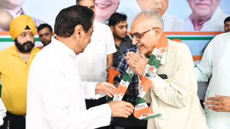 MP Assembly Elections, Assembly Elections 2023, Girija Shankar Sharma will join Congress, Sharma will join Congress today, Girija Shankar Sharma Congress, Kamal Nath, BJP, MP Political News, Madhya Pradesh Chhattisgarh Political News, Narmadapuram, MLA