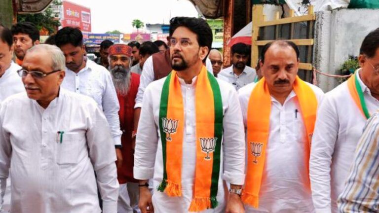 Seoni News Jan Ashirwad Yatra Union Minister Anurag Thakur reached Seoni Kamal Nath stopped the development of MP Seoni News Hindi Jan Ashirwad Yatra News MP Election 2023 MP Election New