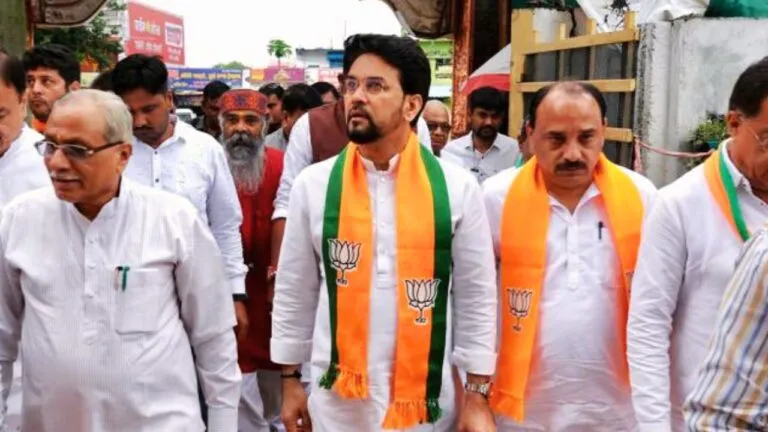 Seoni News Jan Ashirwad Yatra Union Minister Anurag Thakur reached Seoni Kamal Nath stopped the development of MP Seoni News Hindi Jan Ashirwad Yatra News MP Election 2023 MP Election New