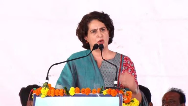 Priyanka Gandhi, Damoh public meeting, MP Congress, MP Election 2023