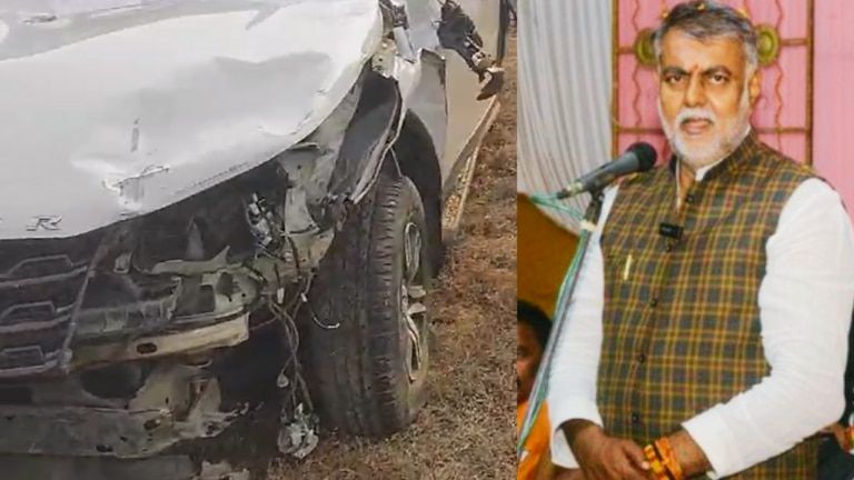 प्रहलाद पटेल की कार बाइक से टकराई, 3 बच्चों के टीचर पिता की मौत; मंत्री बोले- हम लाचार हो गए थे छिंदवाड़ा में चुनाव प्रचार करके नरसिंहपुर लौट रहे केंद्रीय मंत्री प्रहलाद पटेल की कार एक बाइक से