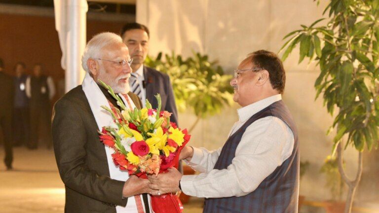 PM Narendra Modi, JP Nadda, MP BJP