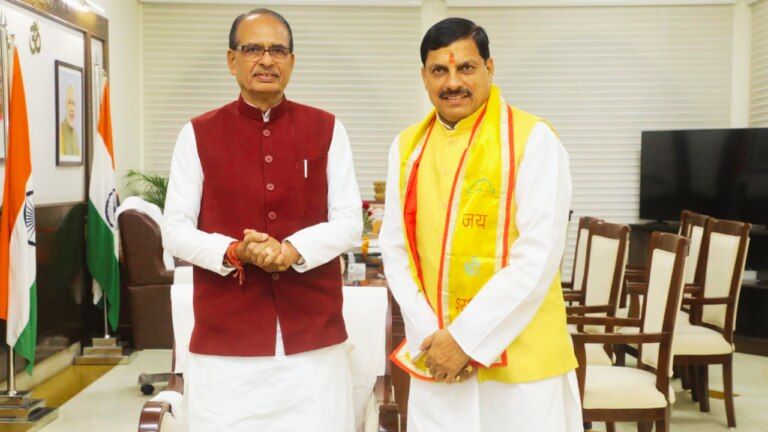 mohan yadav mp new cm madhya pradesh new cm mp new chief minister mohan yadav mp cm shivraj singh chauhan ex cm mp