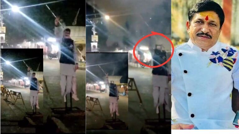 मैहर में नारायण त्रिपाठी के कटआउट को बम से उड़ाया, वायरल हो गया VIDEO NewsTak