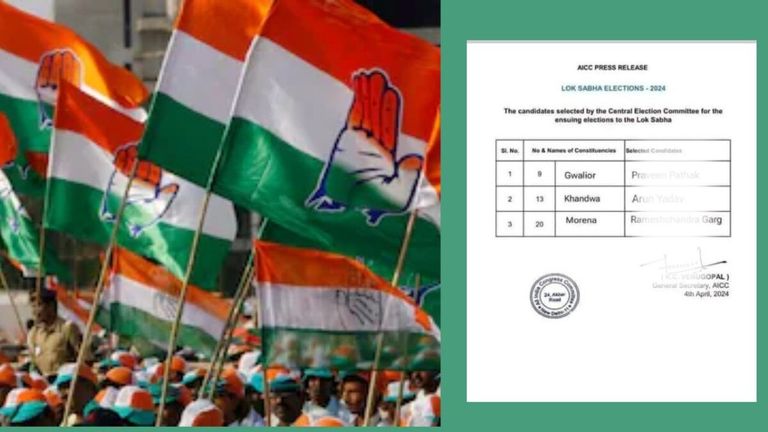 कांग्रेस की ग्वालियर, मुरैना और खंडवा सीटों पर लीक हुई उम्मीदवारों के नाम की सूची, सामने आए ये नाम कांग्रेस उम्मीदवारों की लिस्ट हो गई लीक?