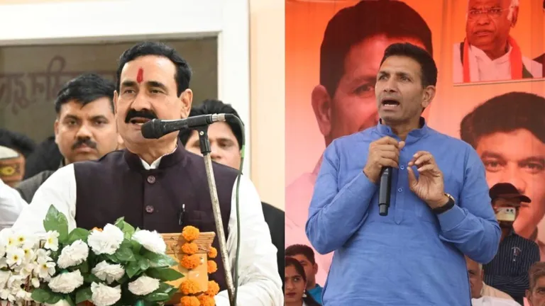 नरोत्तम के इस दावे से कांग्रेस में खलबली, 1.26 लाख कांग्रेसियों ने एक झटके में ज्वॉइन कर ली BJP narottam mishra and jitu patwari