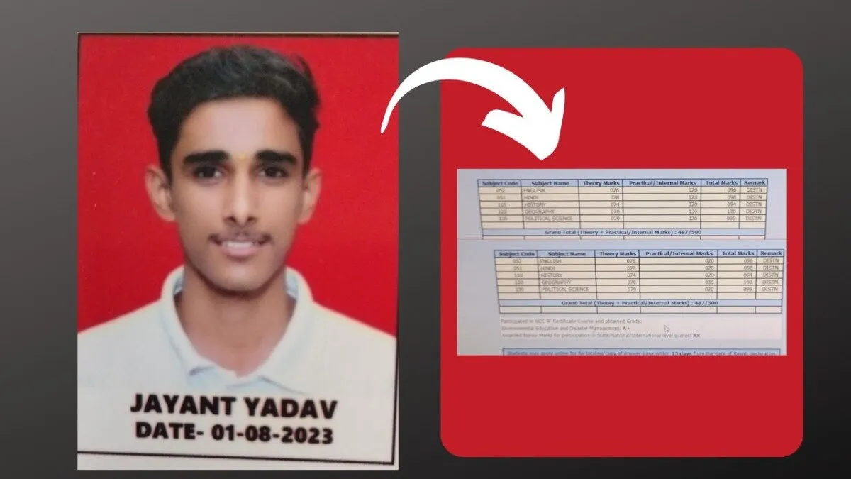 MP Board Result 2024 12th Topper jayant yadav