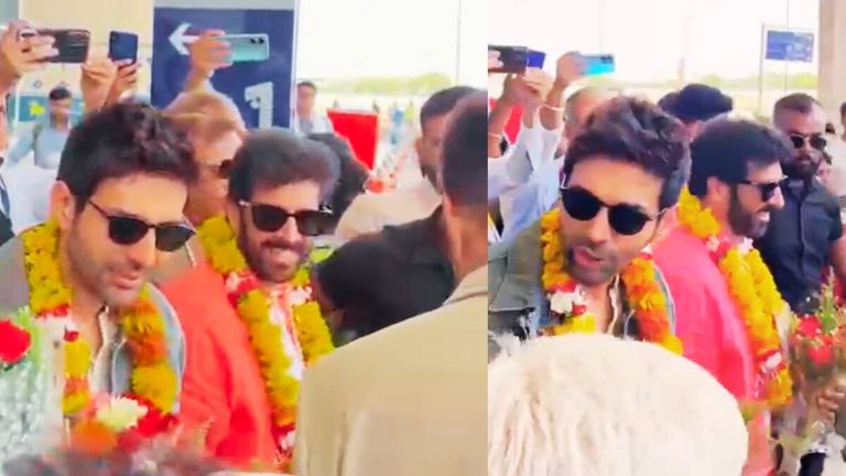 Chandu Champion के ट्रेलर लॉन्च के लिए ग्वालियर पहुंचे Kartik Aaryan, यहां होगा ग्रैंड इवेंट! कार्तिक आर्यन अपनी फिल्म चंदू चैंपियन के ट्रेलर लॉन्च के लिए ग्वालियर पहुंचे हैं.