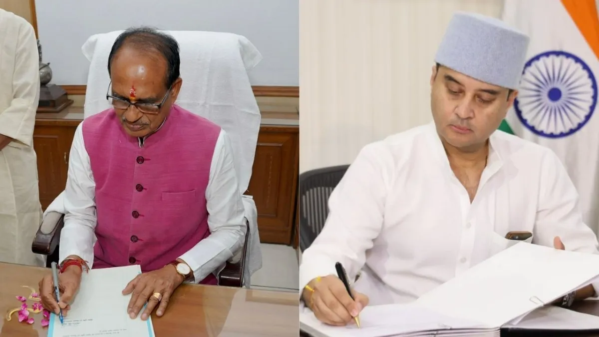 सिंधिया और शिवराज ने संभाला पदभार