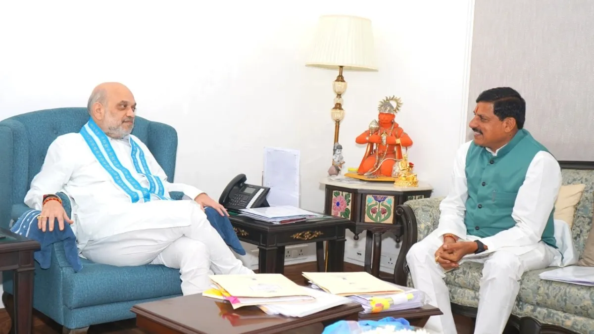 सीएम मोहन यादव ने की अमित शाह से मुलाकात