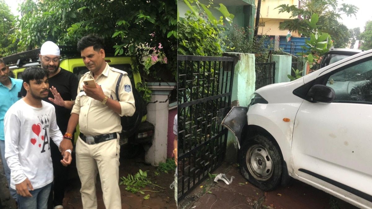 Dewas: नौसिखिए कार चालक ने एक के बाद एक 6 वाहनों में मार दी टक्कर! जानें, फिर भी सब की कैसे बच गई जान Dewas Car Accident