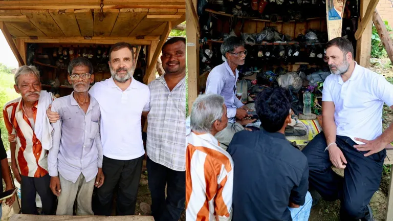 National News Live Updates: लखनऊ के रास्ते में मोची का काम करने वाले परिवार से मिले राहुल गांधी NewsTak