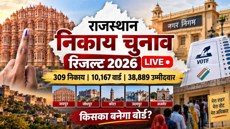 Rajasthan Nagar Nigam Result 2026 Live: 10 नगर निगमों में किसका बोर्ड? Rajasthan Nikay Chunav Result