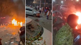Delhi Red Fort Blast: राजधानी दिल्ली में लाल किला मेट्रो स्टेशन गेट नंबर-1 के पास बड़ा हादसा, देखें तस्वीरें Delhi Red Fort Blast: राजधानी दिल्ली में लाल किला मेट्रो स्टेशन गेट नंबर-1 के पास बड़ा हादसा, देखें तस्वीरें