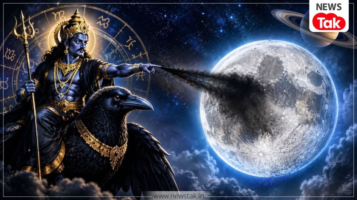 चंद्रमा पर शनि की दृष्टि