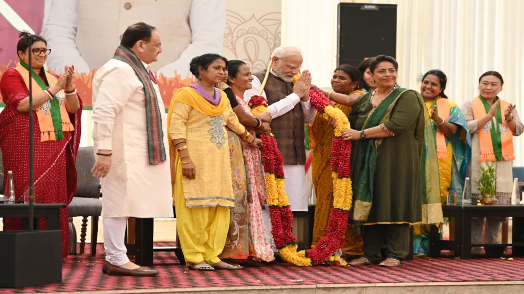 Narendra Modi in BJP Office