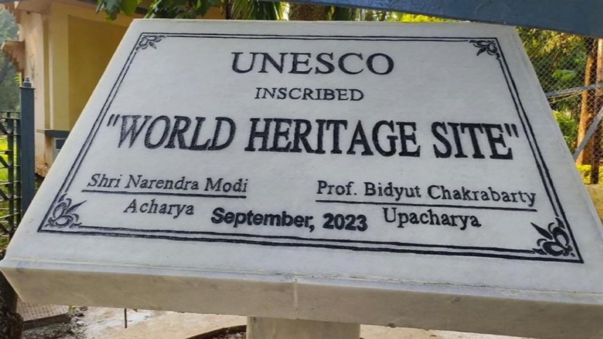 शांतिनिकेतन के विश्वभारती विश्वविद्यालय में मोदी नाम की पट्टी का विवाद क्या है? स्मारक पर कविगुरु रवींद्रनाथ टैगोर का नाम ने होने पर विवाद, पीएम मोदी और वाइस चांसलर का नाम है स्मारक पर