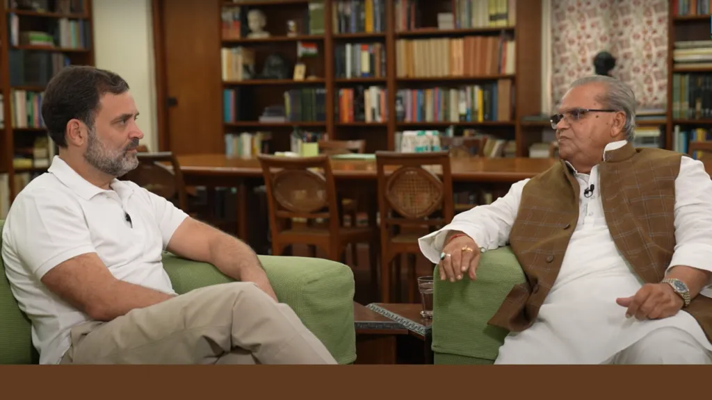 Rahul Gandhi With Satyapal Malik