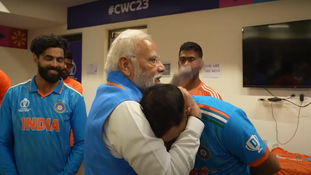 PM Modi with Indian Cricket Team