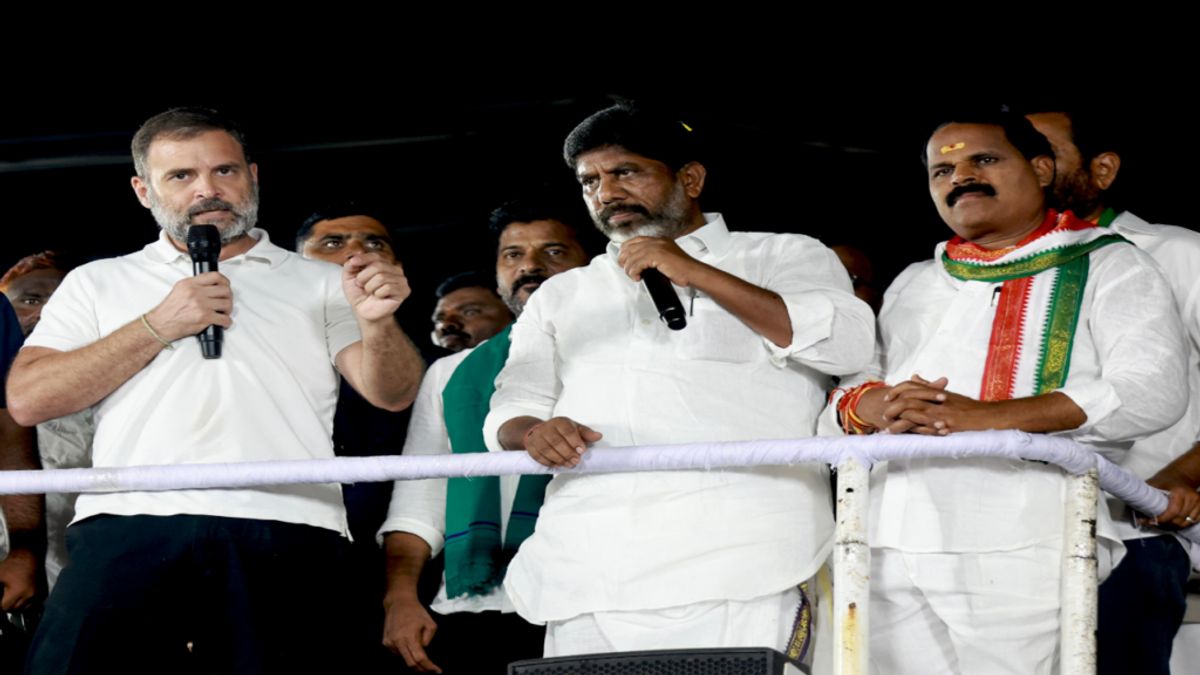 राहुल गांधी ने बता दिया, पूरे देश में करेंगे ‘बीजेपी का टायर पंचर’ पर कैसे? नगरकुरनूल, तेलंगाना में एक चुनावी रैली को संबोधित करते हुए राहुल गांधी