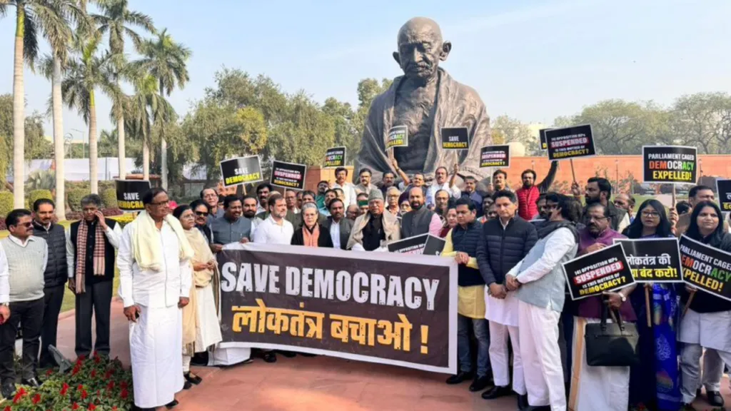 Opposition MP's Protest