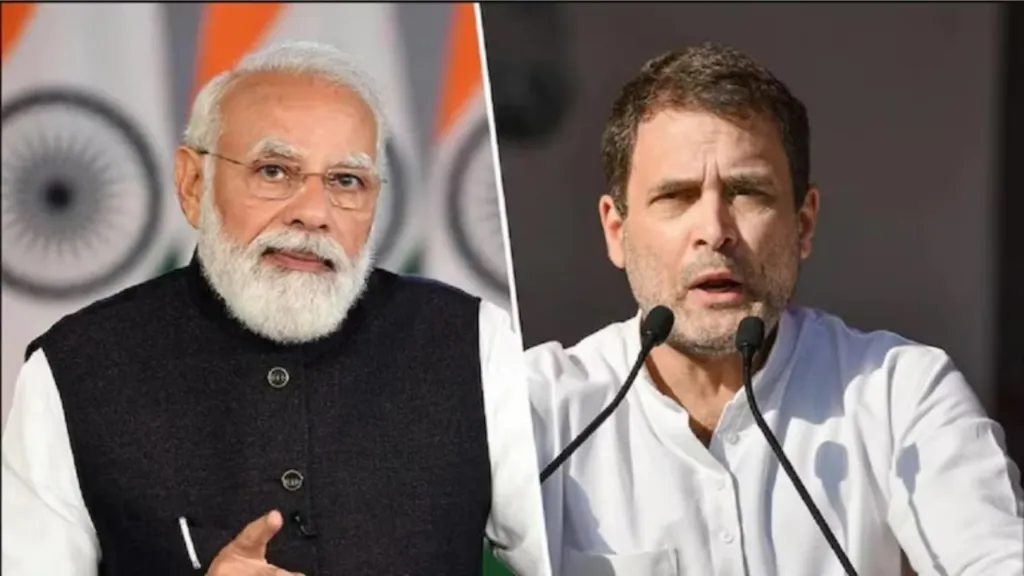rahul gandhi and narendra modi