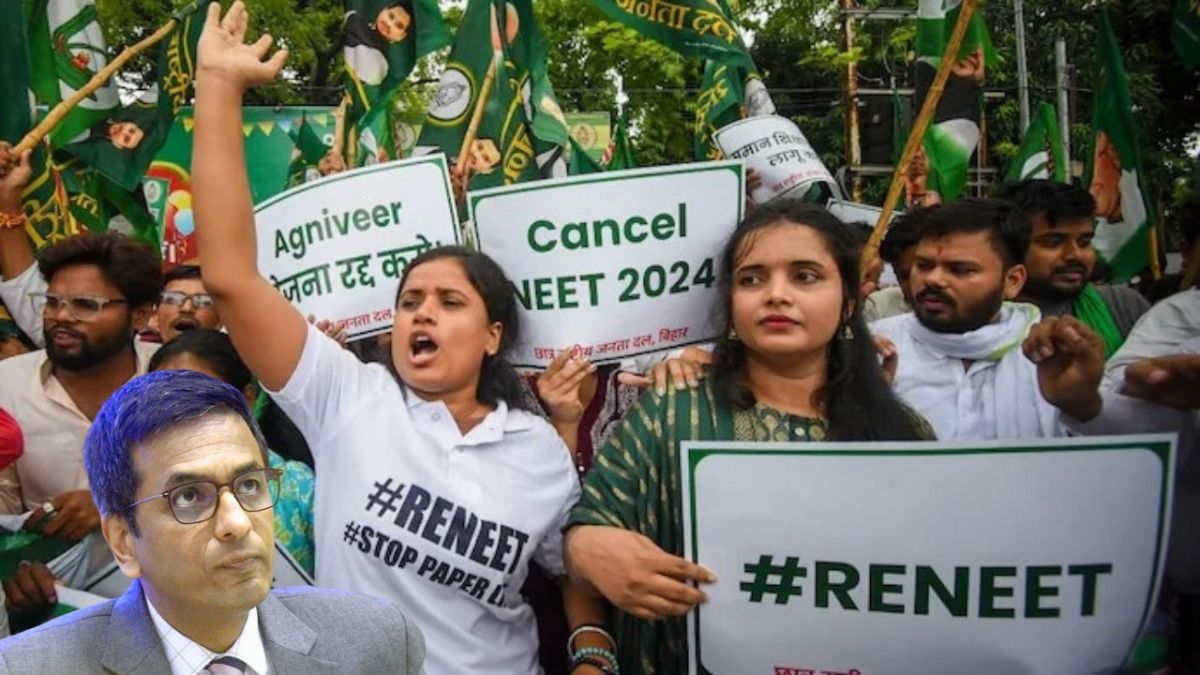 NEET मामले में CJI ने कहा, 'परीक्षा की पवित्रता खत्म हो जाती है, तो दोबारा परीक्षा का आदेश देना होगा' NewsTak