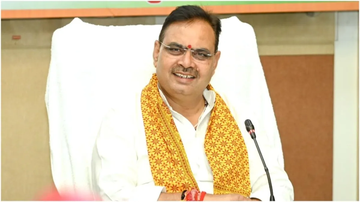 राजस्थान के मुख्यमंत्री भजनलाल शर्मा.