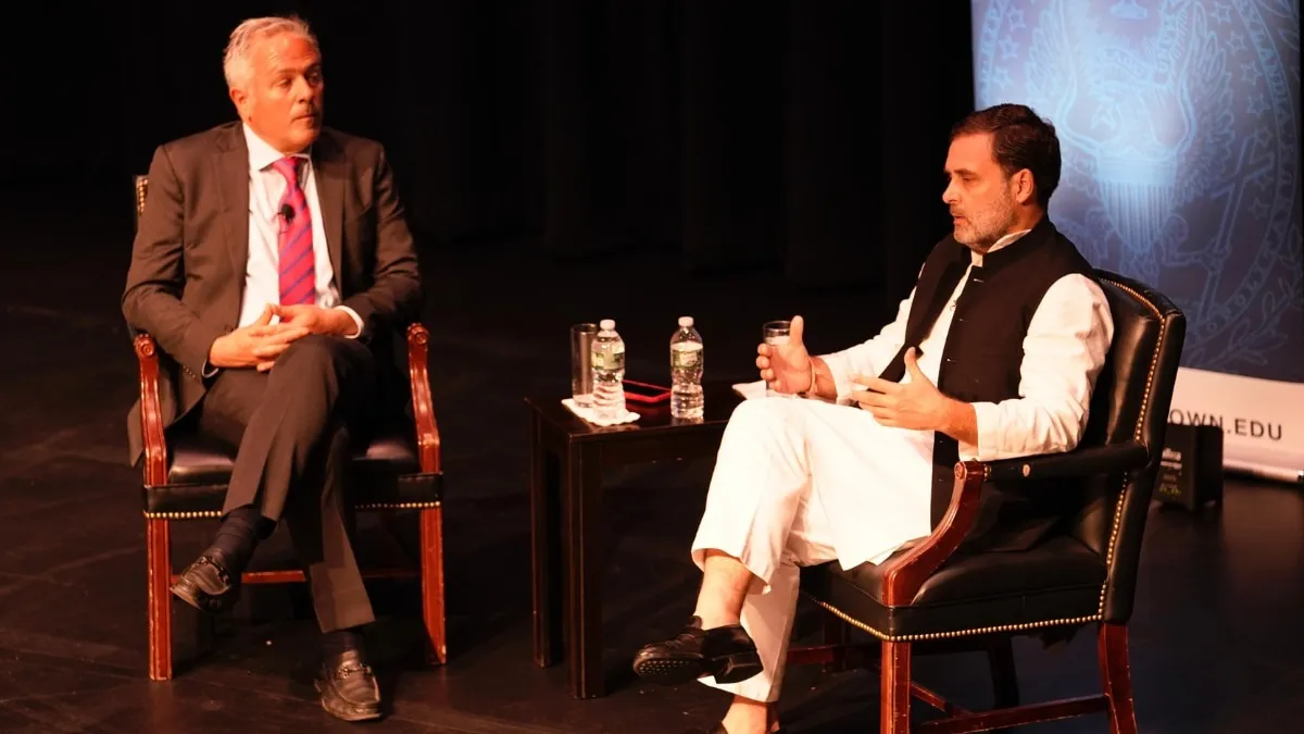 Rahul Gandhi in Georgetown University
