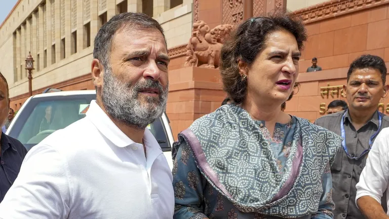 राहुल गांधी को मिली 'उनकी दादी जैसा हाल' करने की धमकी, मचा बवाल; प्रियंका गांधी ने जताई चिंता राहुल गांधी और प्रियंका गांधी जम्मू-कश्मीर में रैलियां करेंगे (फाइल फोटो- पीटीआई)
