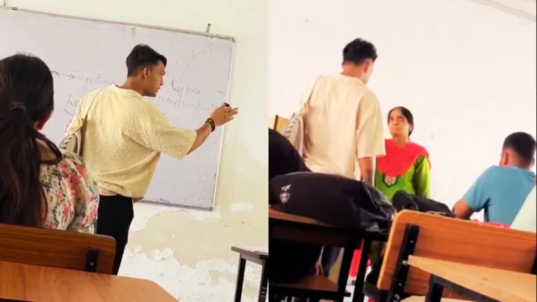 कॉलेज छात्र कैफ ने बीच क्लास में महिला प्रोफेसर पर झाड़ा रौब और थूककर चला गया, Video वायरल NewsTak