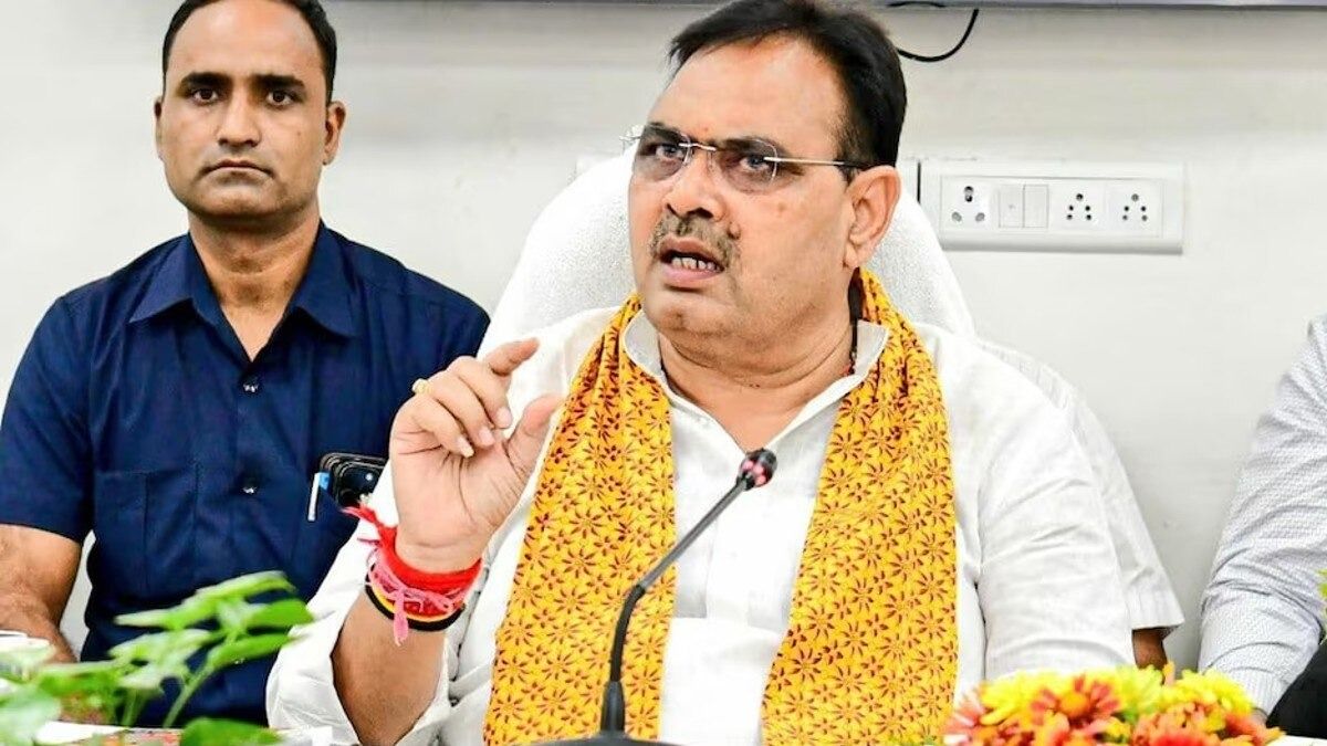 राजस्थान में कितने जिलों पर खतरा मंडराया, धरने पर बैठी जनता, सीएम भजनलाल लेंगे फैसला? भजनलाल शर्मा. (फाइल फोटो)