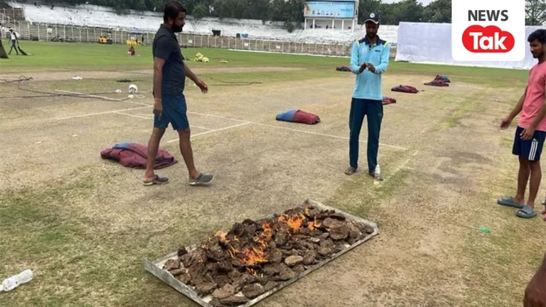 बिहार: क्रिकेट पिच सुखाने के लिए लगाया देसी जुगाड़, सोशल मीडिया BCCI को ट्रोल कर लोग करने लगे फनी कमेंट NewsTak