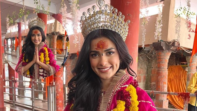 उज्जैन में बाबा महाकाल के दरबार पहुंची मिस इंडिया निकिता पोरवाल को लेकर हो गया ये विवाद Nikita porwal