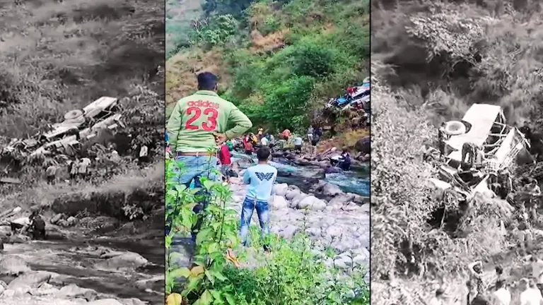 उत्तराखंड के अल्मोड़ा में भयानक हादसा, खाई में गिरी यात्रियों से भरी बस, 35 में 28 लोगों की मौत Almora_accident