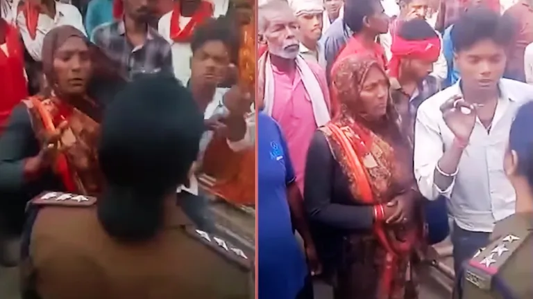 राजस्थान के बाद अब MP में थप्पड़कांड, सड़क हादसे के बाद गुस्साई भीड़; युवक ने महिला TI को जड़ा चांटा mp_viral