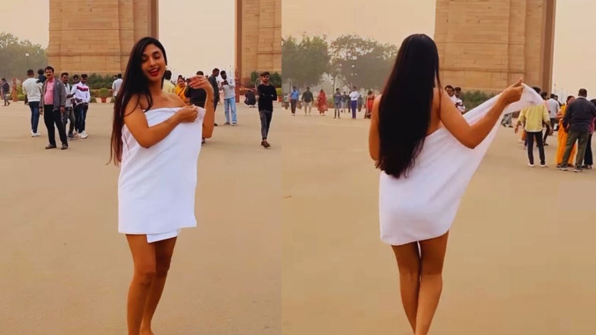इंडिया गेट पर टॉवल में पहुंच गई लड़की और करने लगी ये सब, Video वायरल हुआ तो भड़के लोगों ने की ये मांग NewsTak