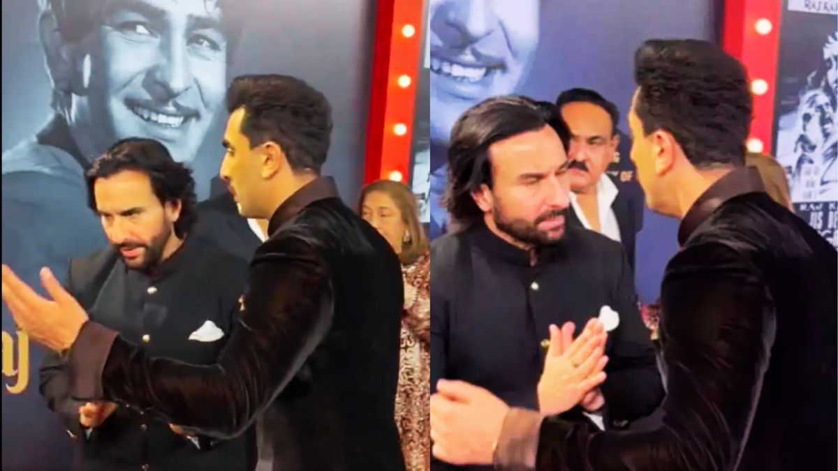 Raj Kapoor 100 Birth Anniversary: रणबीर कपूर के सामने हाथ क्यों जोड़ने लगे जीजा सैफ? बहस का VIDEO वायरल रनबीर कपूर और सैफ अली खान.