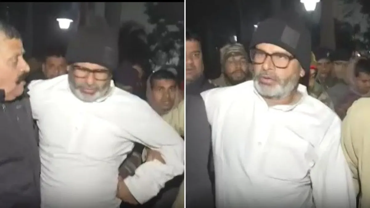 Prashant Kishor was detained by police in Patna. (Picture: X/ANI)