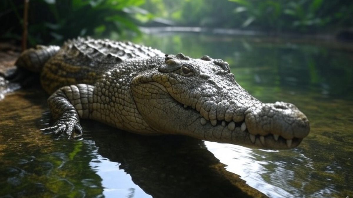 वाह बिहारी ! मगरमच्छ को बोरी की तरह लाद घुमा दिया गांव, VIDEO देख उड़ जाएंगे होश crocodile